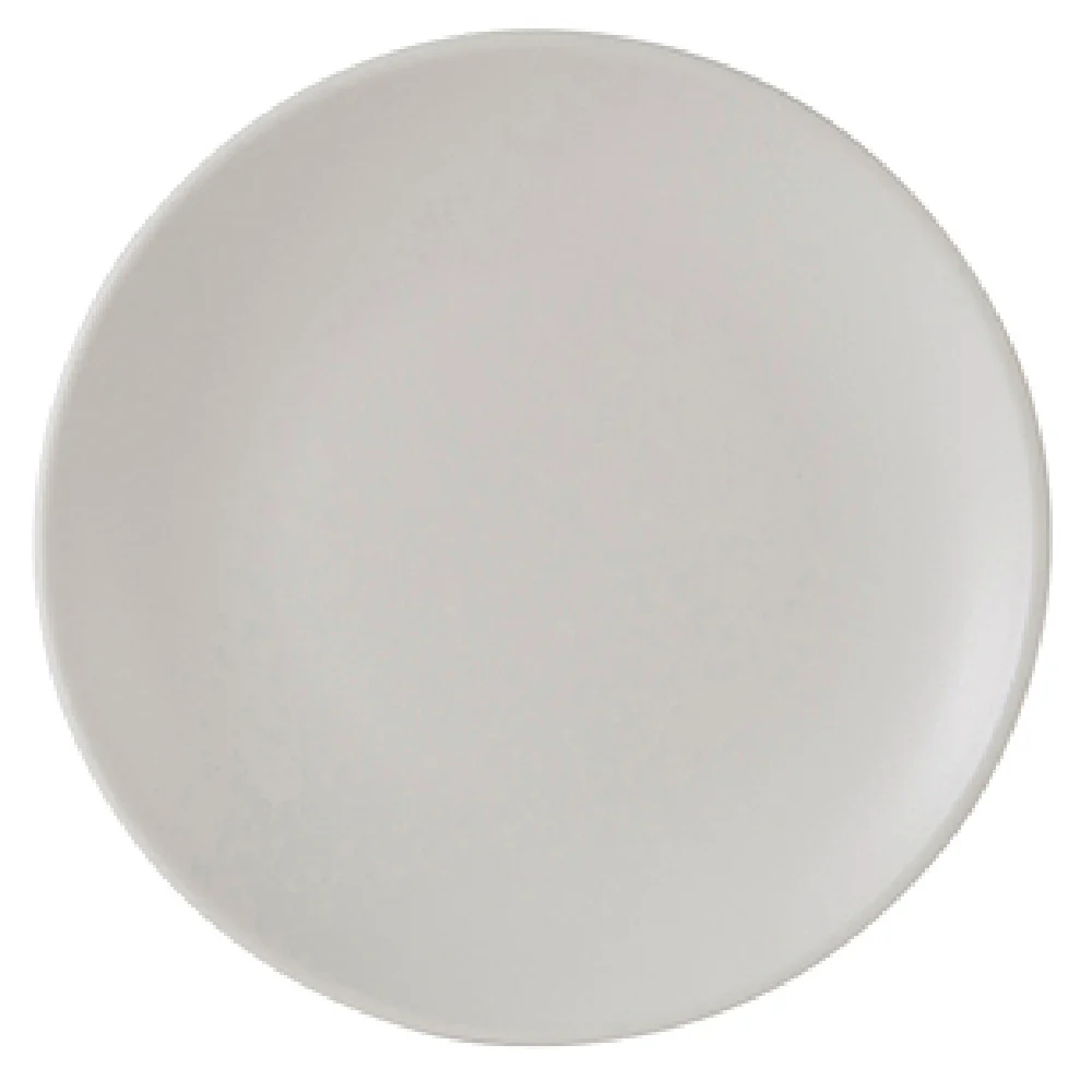Tuxton VWA-080 8 Inch Round Coupe Plate Lead-Free Porcelain Matte White Tuxton VWA-080 8 Inch Round Coupe Plate Lead-Free Porcelain Matte White