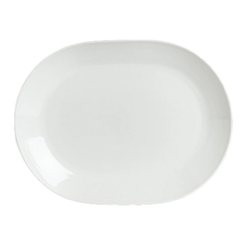 Steelite 6300P313 10 Inch Race Track Oval Platter Blue-White Porcelain
