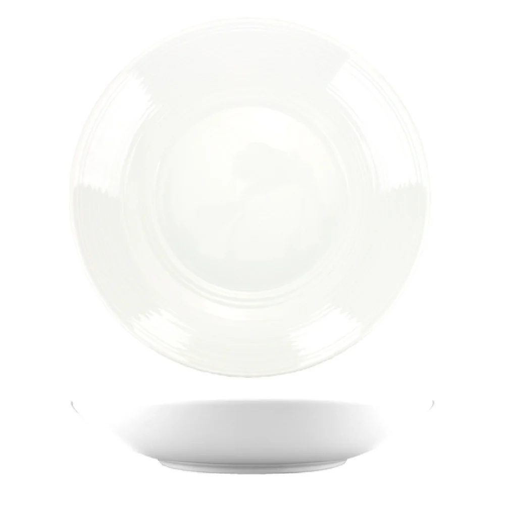 International Tableware MZ-54 11-1/4 Inch Diameter Round Plate Porcelain with Wide Rim International Tableware MZ-54 11-1/4 Inch Diameter Round Plate Porcelain with Wide Rim