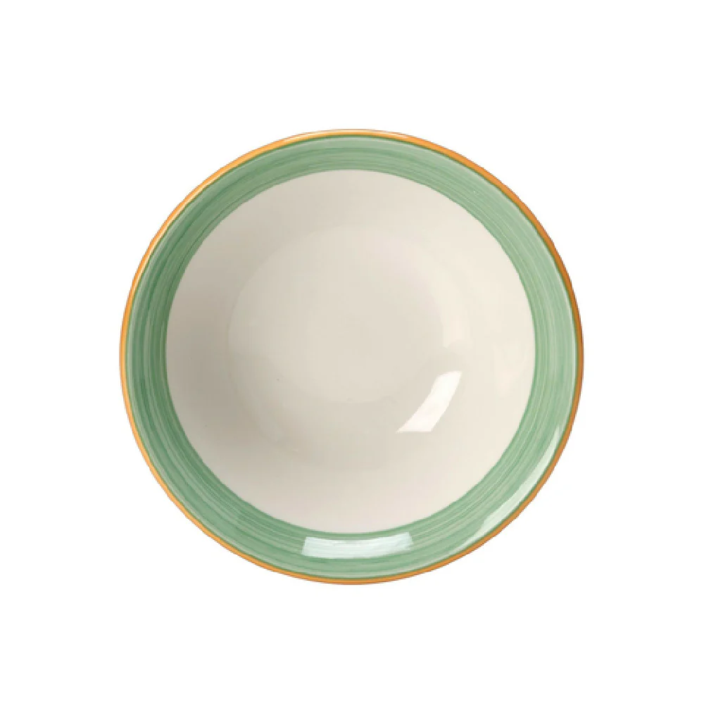 Steelite 15290126 16 Oz Oatmeal Bowl 6.5 Inch Round Rio Green Ceramic