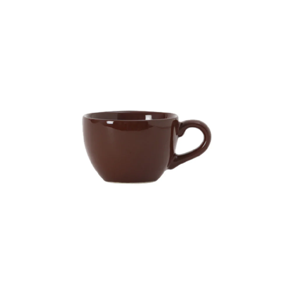 Tuxton DMF-0301 3 Oz Cappuccino Cup Ceramic Microwave Dishwasher Safe Mahogany