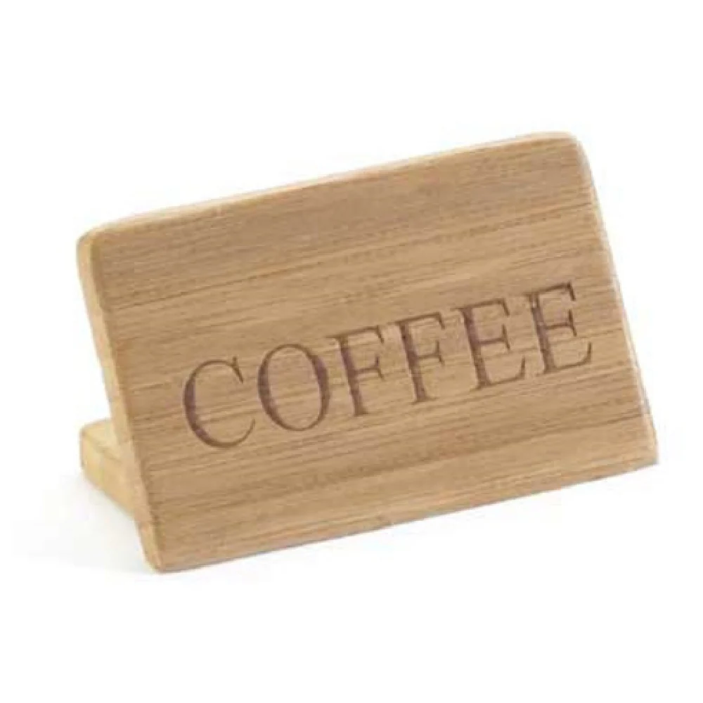 Cal Mil 606-1 3 Inch Bamboo Beverage Sign Coffee Wooden Tabletop Sign Cal Mil 606-1 3 Inch Bamboo Beverage Sign Coffee Wooden Tabletop Sign