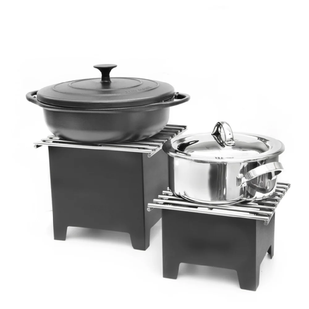 Steelite DWGB99GBK 9.0 Inch Grill and Riser Box with Stainless Steel Black Finish Steelite DWGB99GBK 9.0 Inch Grill and Riser Box with Stainless Steel Black Finish