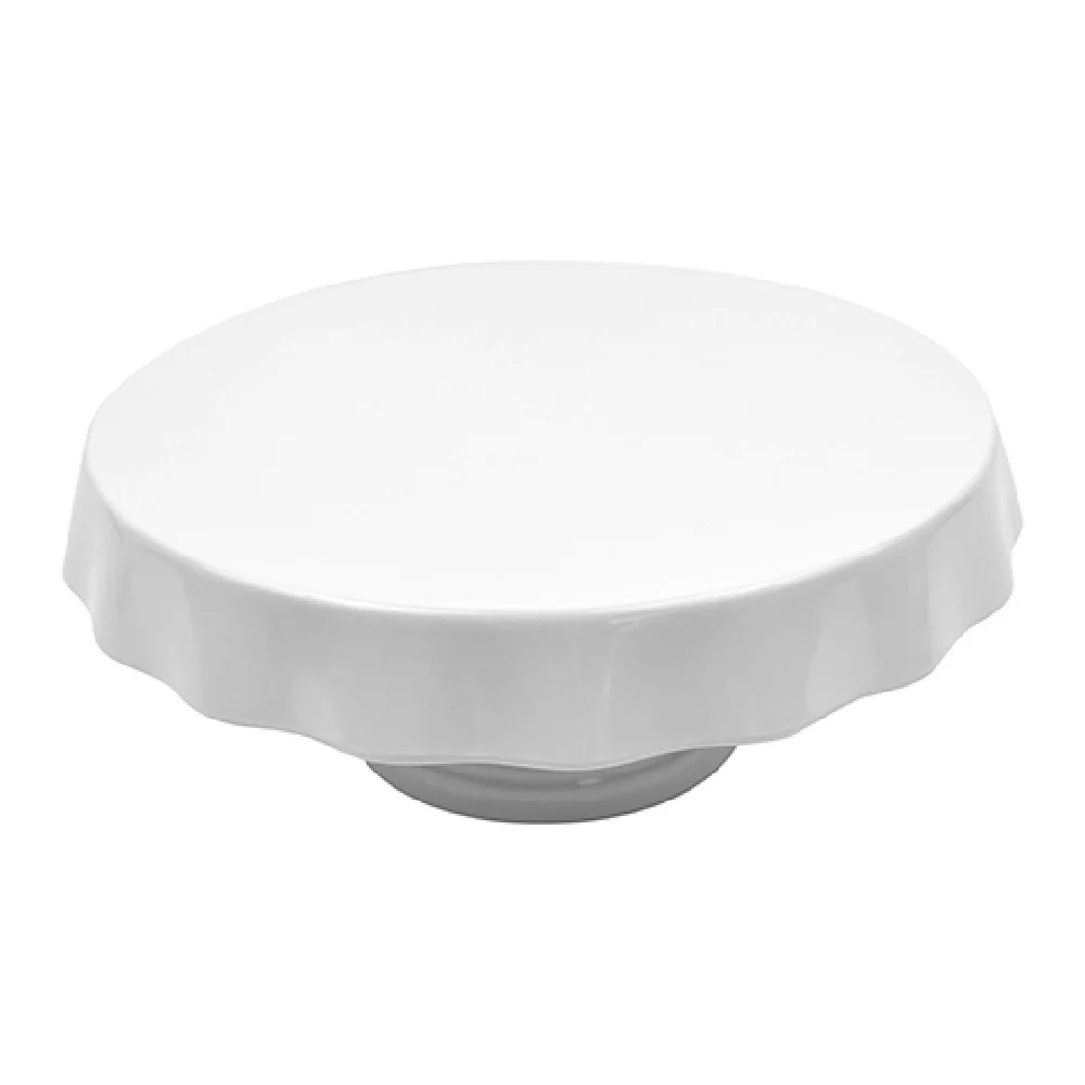 BauscherHepp T1390 11 Inch Cloth Cake Pedestal Dishwasher Safe Melamine White BauscherHepp T1390 11 Inch Cloth Cake Pedestal Dishwasher Safe Melamine White