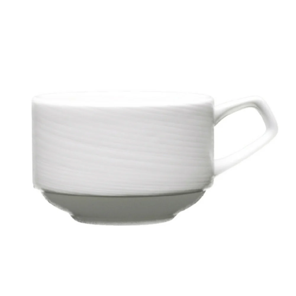 Fortessa HBW-SPIR-842 3 Oz Spirale Espresso Cup Bone China White