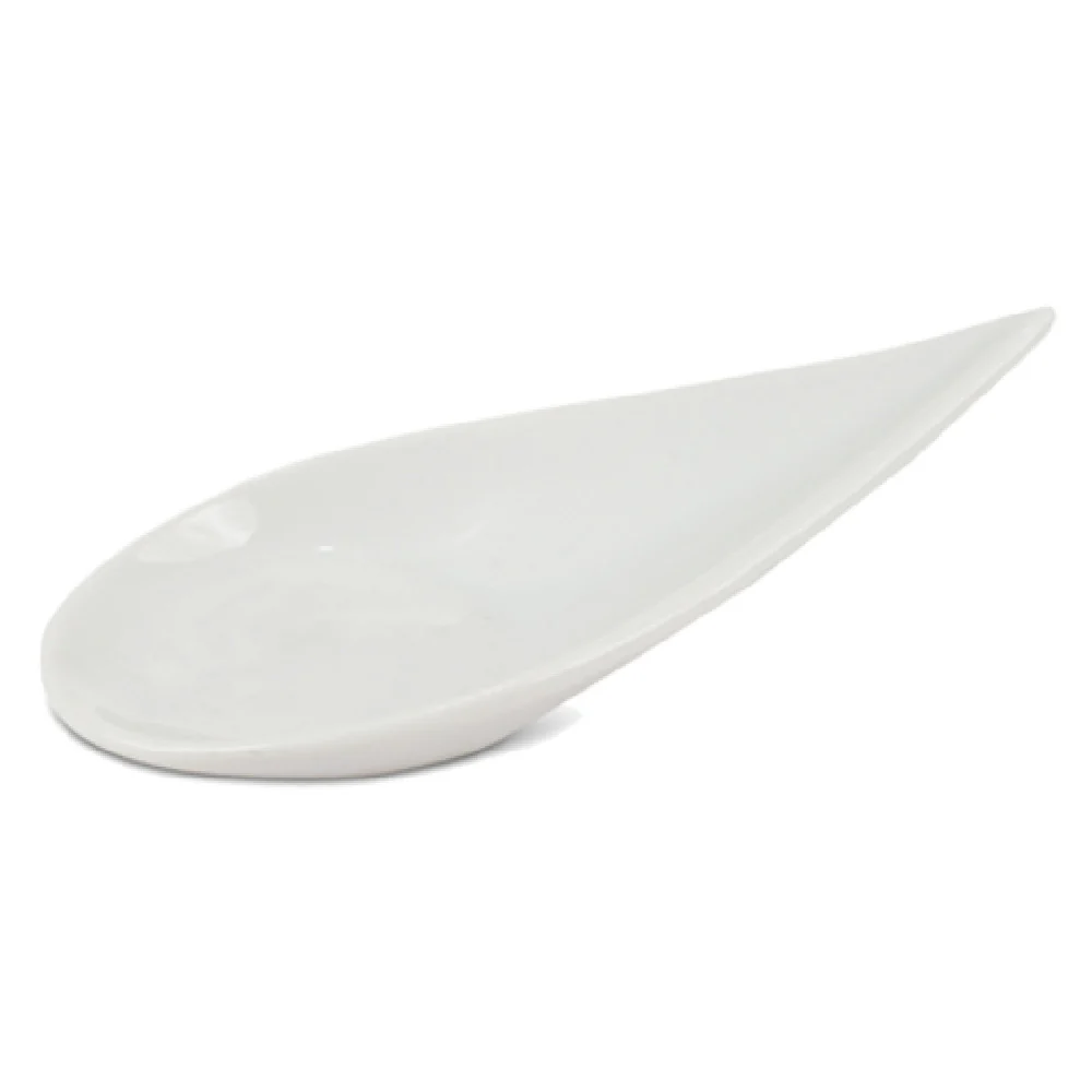 JB Prince R459 B 4-1/4 Inch Length Tasting Spoon Porcelain White 6 Packs