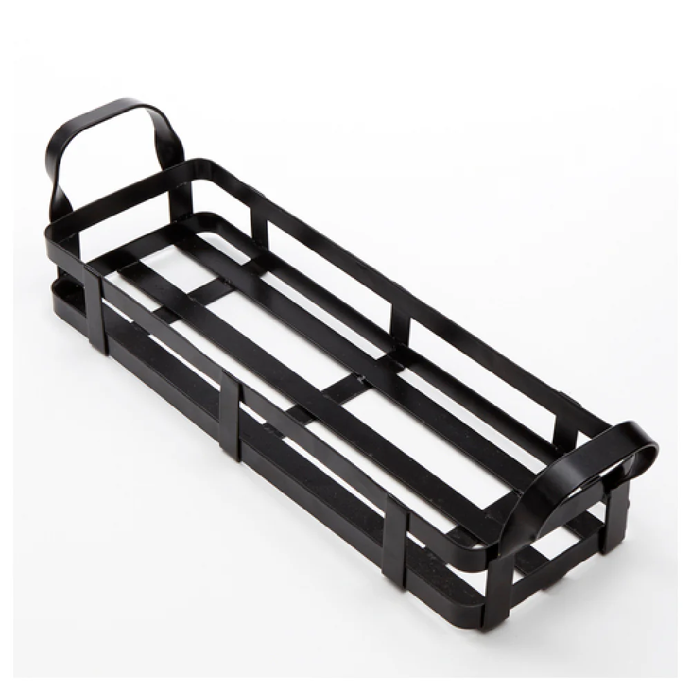 American Metalcraft BWC12 12-3/4 Inch with Handles Black Condiment Rack Metal