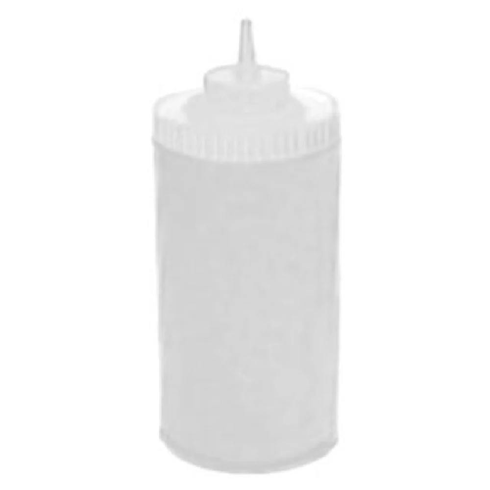 Winco PSW-32 32 Oz Squeeze Bottle Clear Plastic BPA Free 6 Packs