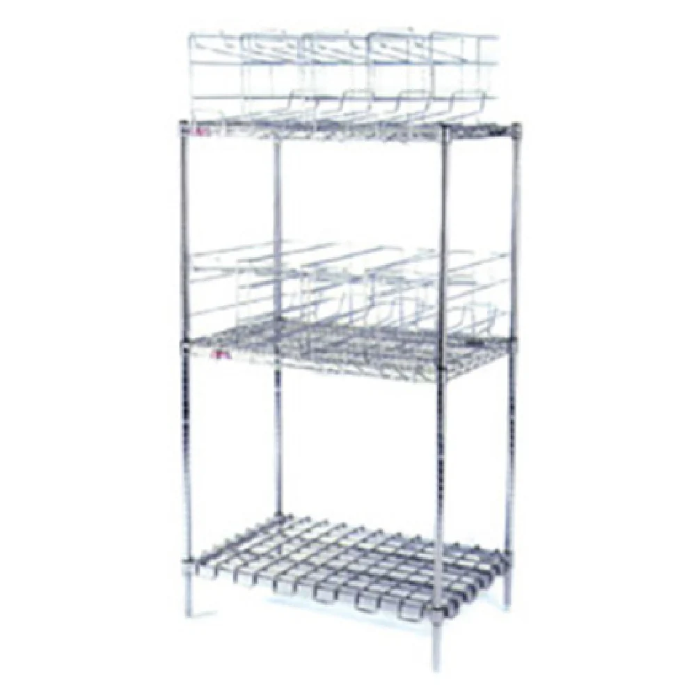 Eagle CRC2-X 36 Inch Can Storage Rack 3-tier Chrome-plated Steel with Durable Design
