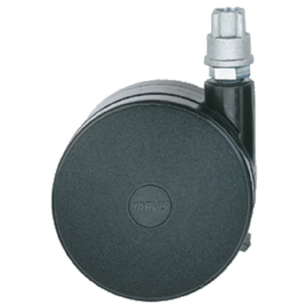 Metro HDC3BB 2-1/2 Inch Stem Caster Swivel-brake Black Nylon Housing with Donut Bumpers