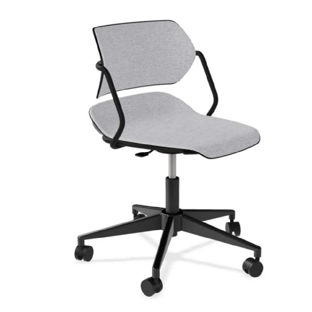 Forbes Industries AB125A12H## 20 Inch Armless Upholstered Swivel Chair with Casters