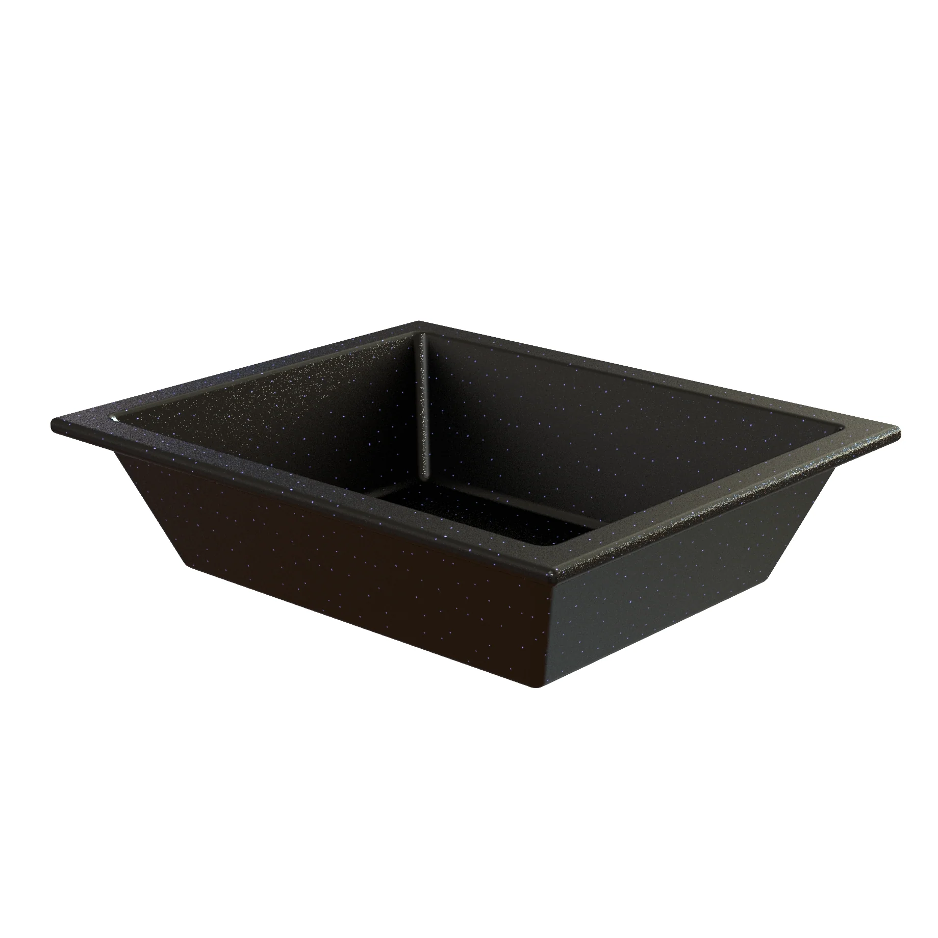 Tablecraft CW1799MBS 3-1/2 Qt. Cold Food Pan Rectangular Duracoat Aluminum Midnight Blue