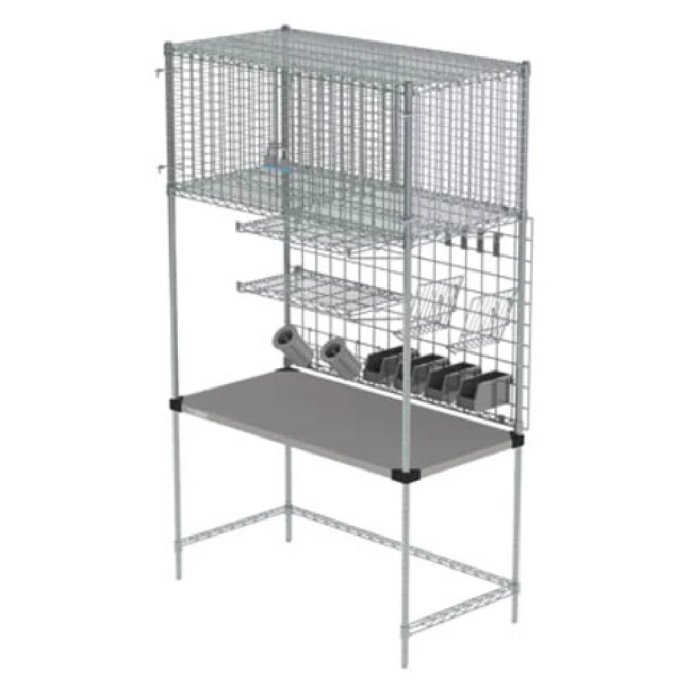 Metro CR2448MGR 48 Inch Stainless Steel Manager's Station for Food Delivery