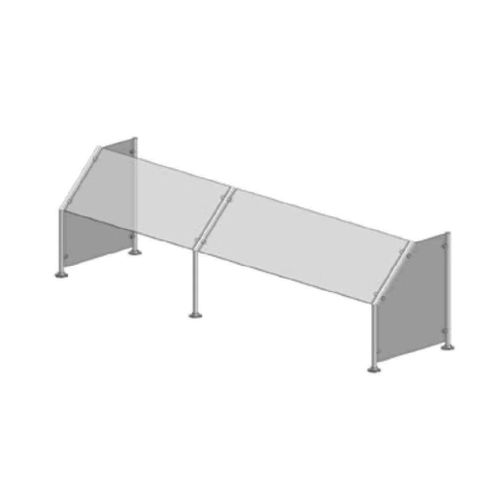 Premier Metal & Glass FM1 Fixed Self-Service Sneeze Guard Single Sided Tempered Glass and Stainless Steel Premier Metal & Glass FM1 Fixed Self-Service Sneeze Guard Single Sided Tempered Glass and Stainless Steel