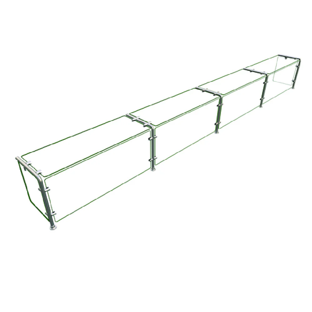 Hatco EP11-14412 144 Inch Food Shield Full Service Glass Stainless Steel