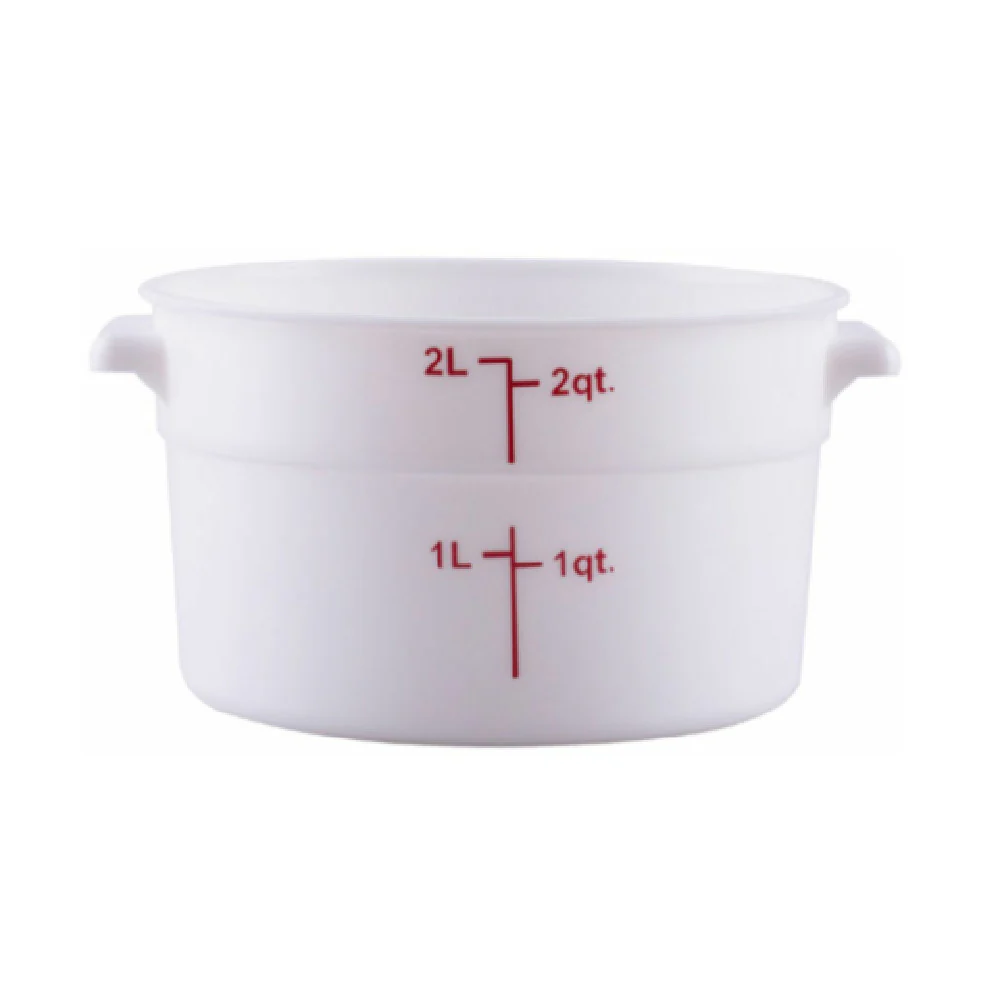 Hubert 29A-042 Kratos® CenPro Round Food Storage Container 2 Qt. Capacity White Hubert 29A-042 Kratos® CenPro Round Food Storage Container 2 Qt. Capacity White