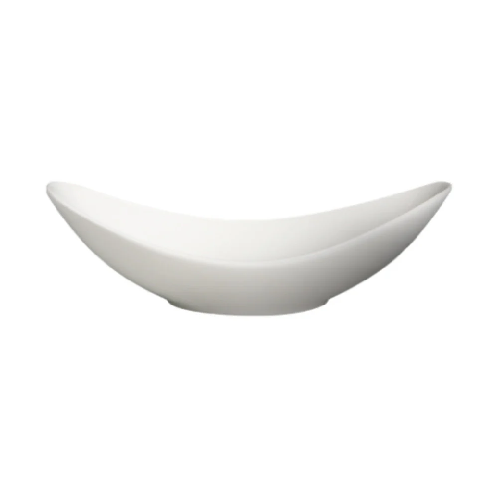Cameo China 710-0844 30 Oz Oval Fusion Bowl Ceramic White Dishwasher Safe
