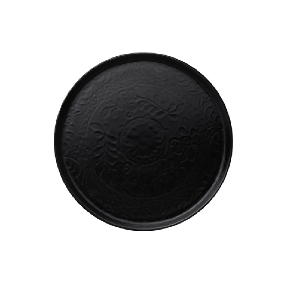 Steelite A106P800 13 Inch Round Plate Alumina Vitrified Talavera Motiva Noche Steelite A106P800 13 Inch Round Plate Alumina Vitrified Talavera Motiva Noche