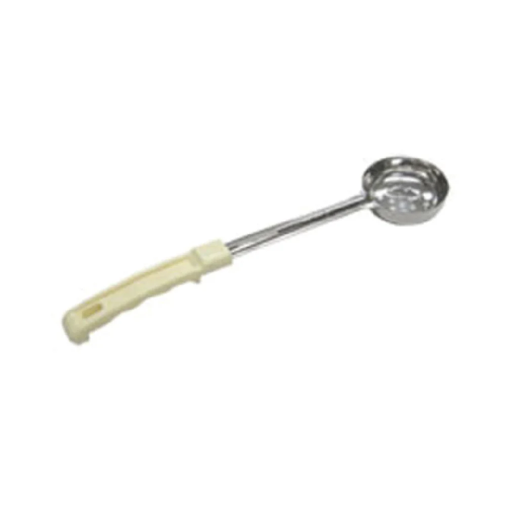 Admiral Craft LAD-3PE 3 Oz Perforated Portion Control Ladle with Plastic Handle Beige