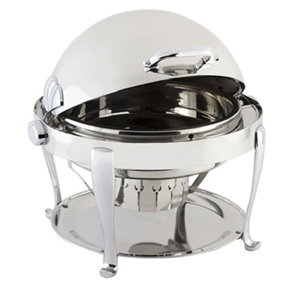 Bon Chef 19000G Round 2 Gallon Elite Chafer with Gold-Plated Roman Legs and Dripless Water Pan Bon Chef 19000G Round 2 Gallon Elite Chafer with Gold-Plated Roman Legs and Dripless Water Pan