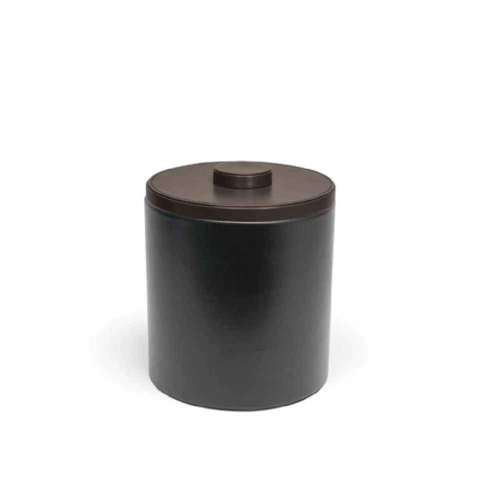 FOH RIB029BKL21 3.5qt Round London Ice Bucket Black With Brown Lid Includes One RIB017BKL21-BTM 3.5qt Round London Ice Bucket Base Black FOH RIB029BKL21 3.5qt Round London Ice Bucket Black With Brown Lid Includes One RIB017BKL21-BTM 3.5qt Round London Ice Bucket Base Black