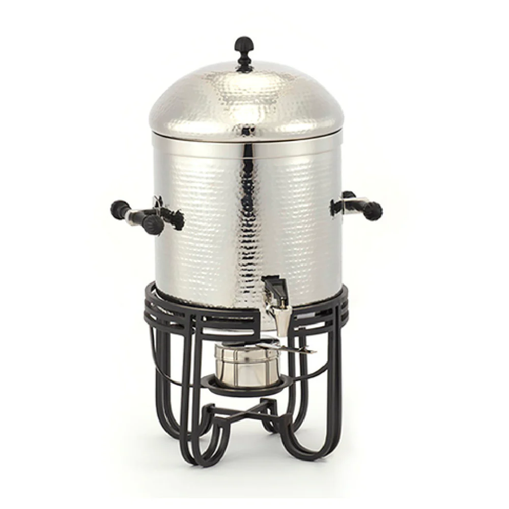 American Metalcraft MESABUSH13 13 Quart Stainless Steel Coffee Urn with Hammered Finish