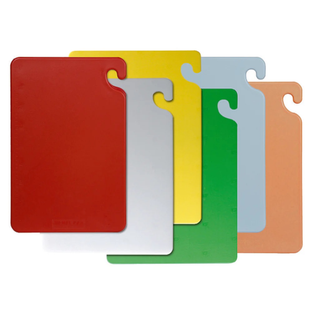 Carlisle CB1824KC 18 Inch Cutting Boards Plastic with Assorted Colors 6 Packs
