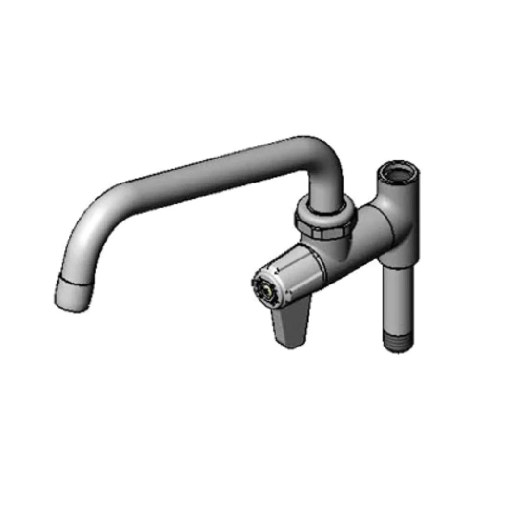 T&S Brass 5AFL08 10-7/16 Inch Add-On Faucet with Swivel Nozzle Brass T&S Brass 5AFL08 10-7/16 Inch Add-On Faucet with Swivel Nozzle Brass