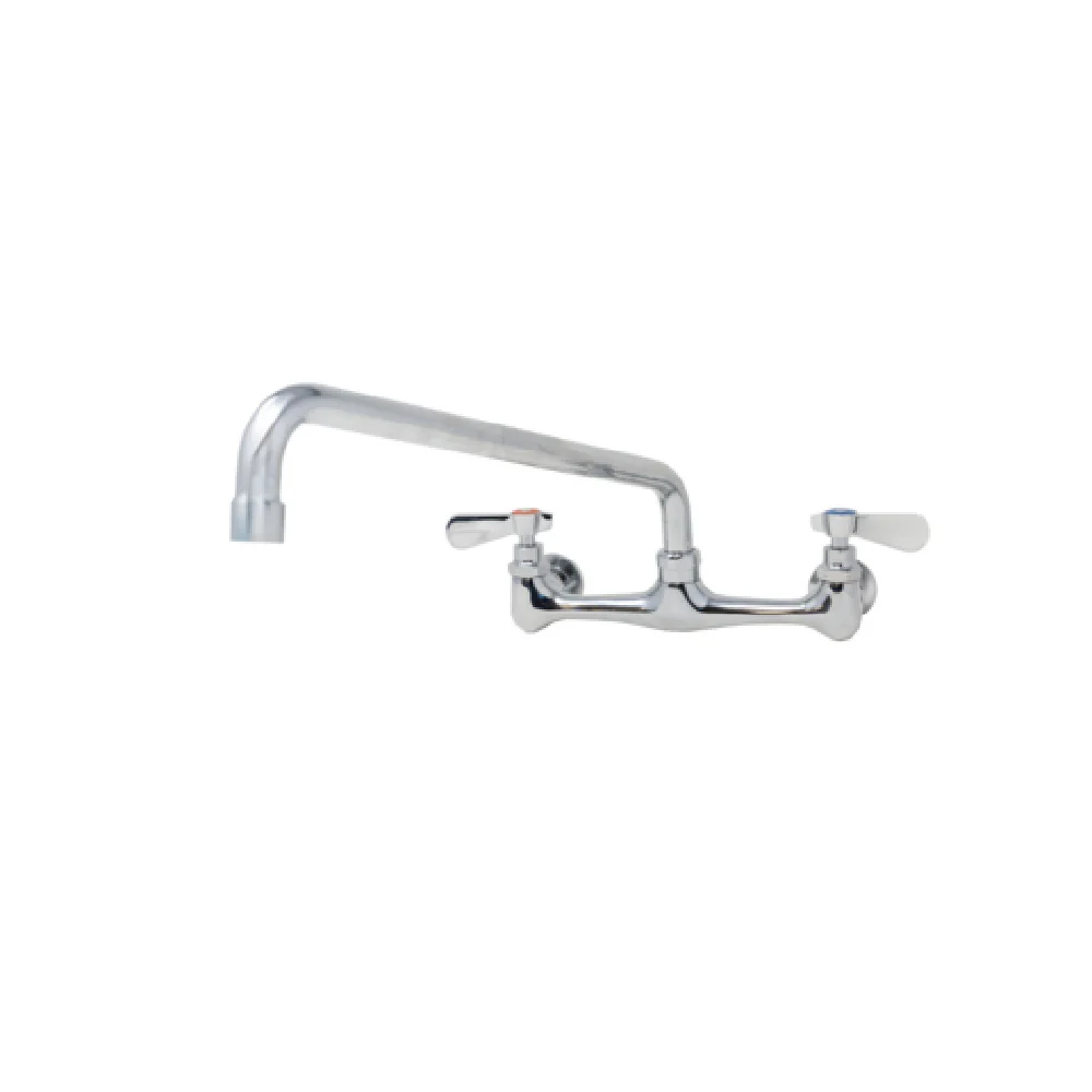 Omcan 47819 16 Inch Faucet Splash Mounted with Swing Spout and 8 Inch Centers