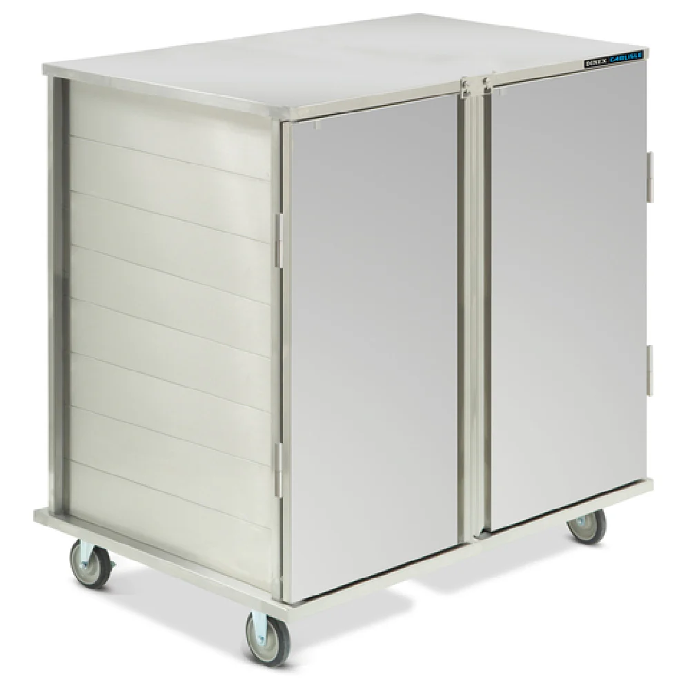 Dinex DXPICTPT242D 46 Inch TQ Economy Pass Thru Tray Delivery Cart Stainless Steel
