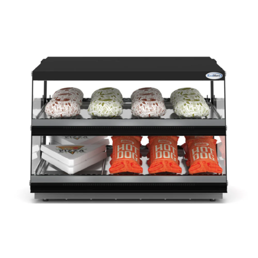 Koolmore KM-OAHD-36 36 Inch Open Air Display Warmer Countertop 2 Shelves Stainless Steel Glass Koolmore KM-OAHD-36 36 Inch Open Air Display Warmer Countertop 2 Shelves Stainless Steel Glass