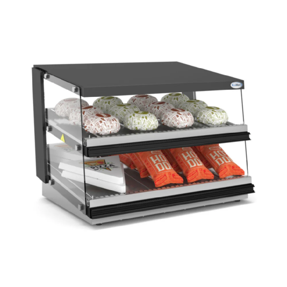 Koolmore KM-OAHD-36 36 Inch Open Air Display Warmer Countertop 2 Shelves Stainless Steel Glass Koolmore KM-OAHD-36 36 Inch Open Air Display Warmer Countertop 2 Shelves Stainless Steel Glass