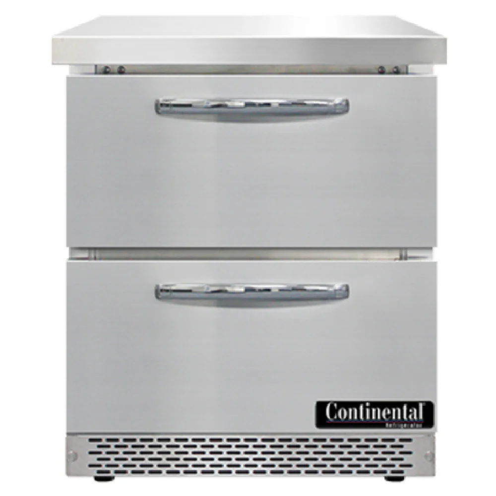 Continental Refrigerator SWF27N-FB-D 27 Inch Work Top Freezer 7.4 cu ft with Drawers Continental Refrigerator SWF27N-FB-D 27 Inch Work Top Freezer 7.4 cu ft with Drawers