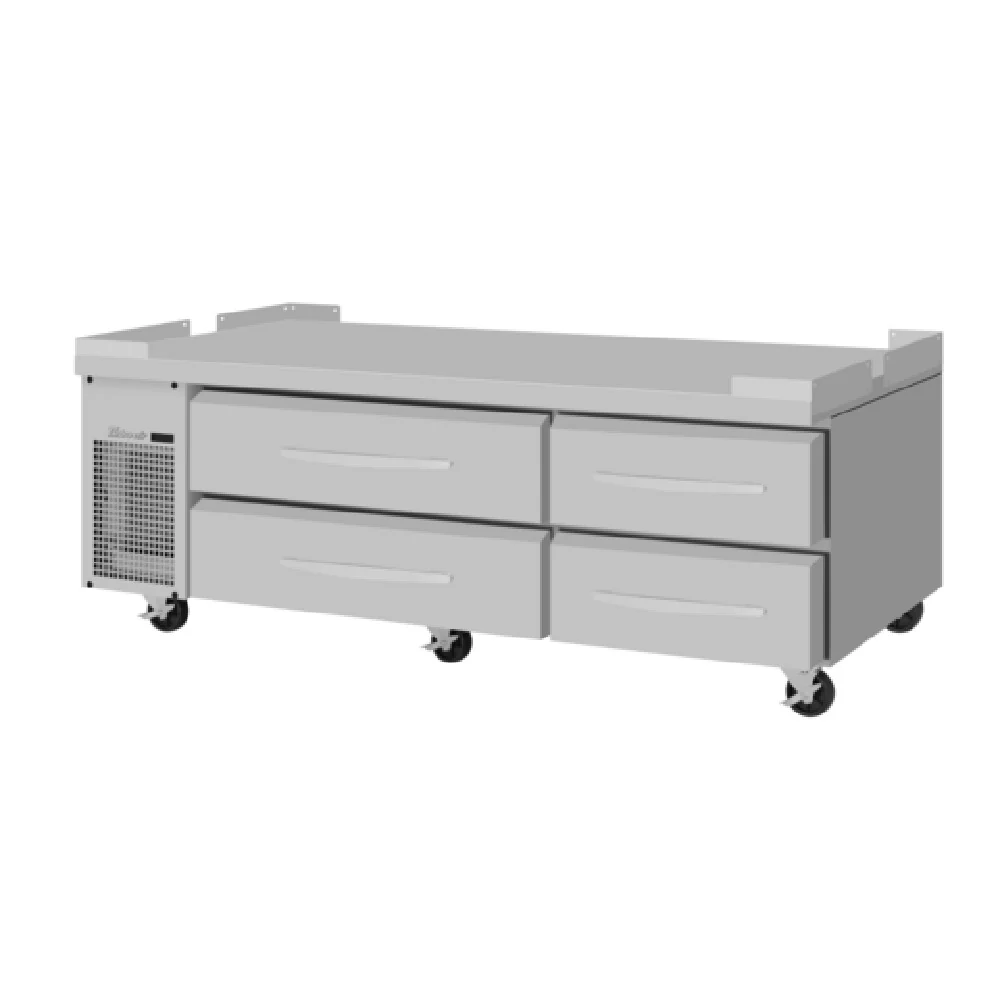 Turbo Air PRCBE-72F-N-FT 72 Inch PRO Series Equipment Stand Freezer with 4 Drawers