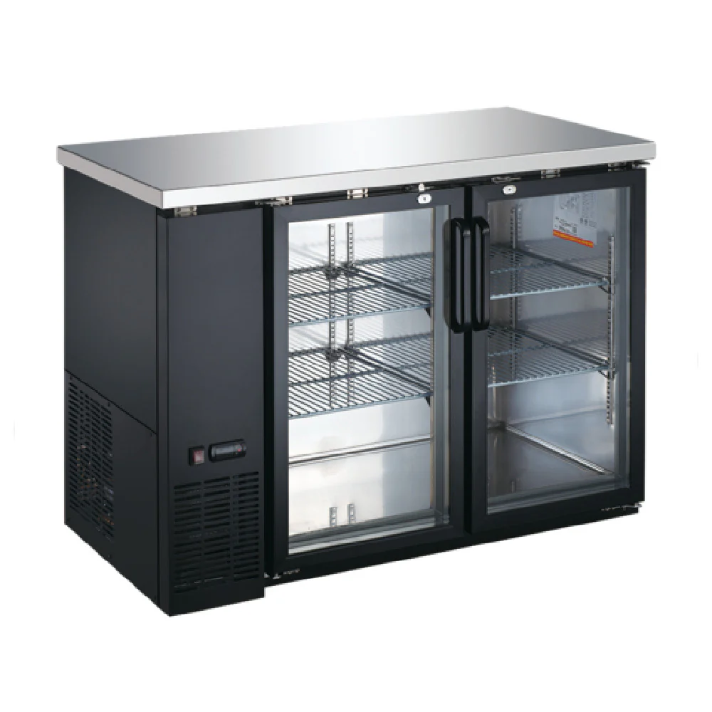 Admiral Craft USBB-4824G 48 Inch Countertop Refrigerated Back Bar Cooler Stainless Steel