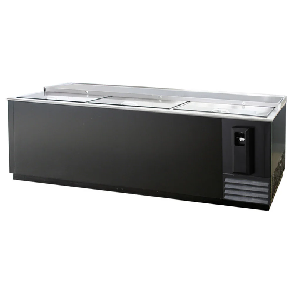 Akita ABC-95 95 Inch Bottle Cooler Side Mounted Stainless Steel Top with Locking Lid Akita ABC-95 95 Inch Bottle Cooler Side Mounted Stainless Steel Top with Locking Lid