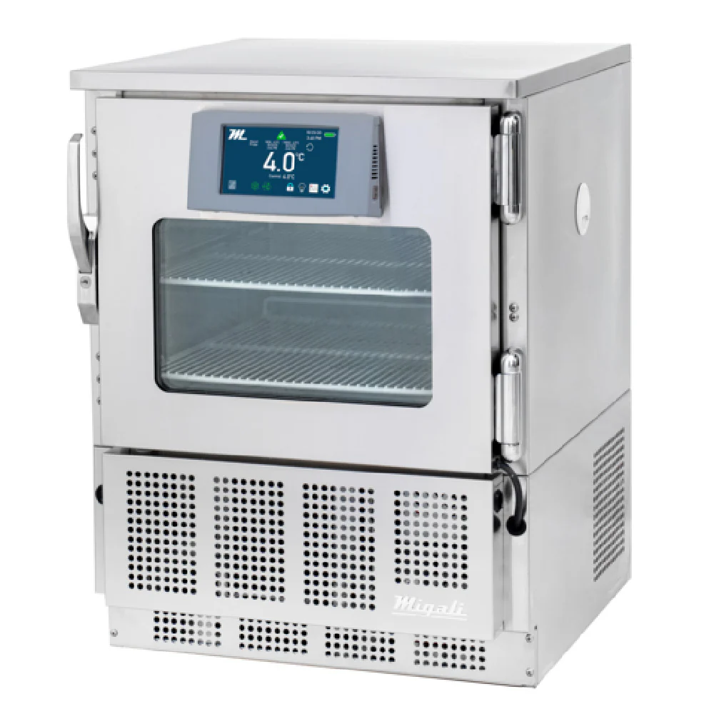 Migali Industries EVOX-U1RG-LB Medical-Grade Refrigerator 4.2 Cu. Ft. Capacity Single Glass Door Migali Industries EVOX-U1RG-LB Medical-Grade Refrigerator 4.2 Cu. Ft. Capacity Single Glass Door