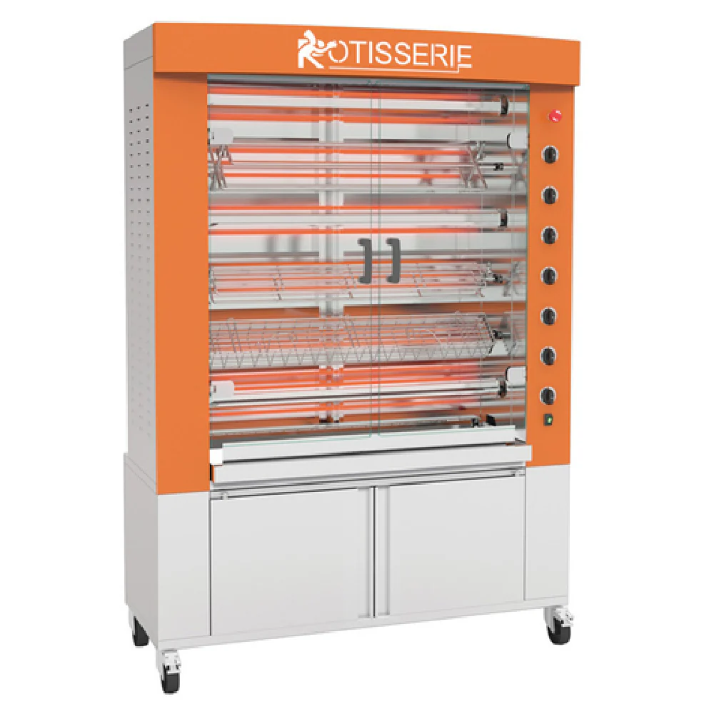 Rotisol FB1400-6E-SSP 54-Inch Commercial Electric Rotisserie Oven with 6 Spits