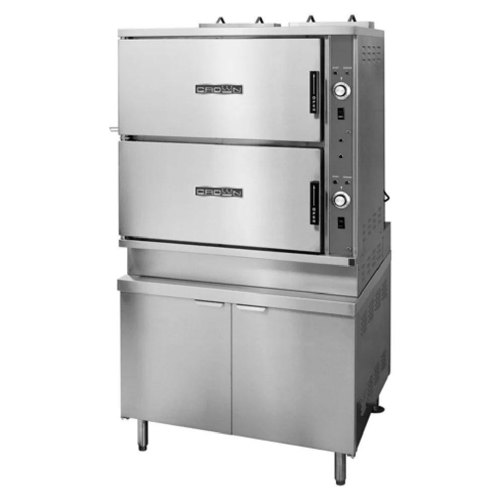 Crown Steam GCX-16_LP 36 Inch Gas Convection Steamer with 300000 BTU Crown Steam GCX-16_LP 36 Inch Gas Convection Steamer with 300000 BTU