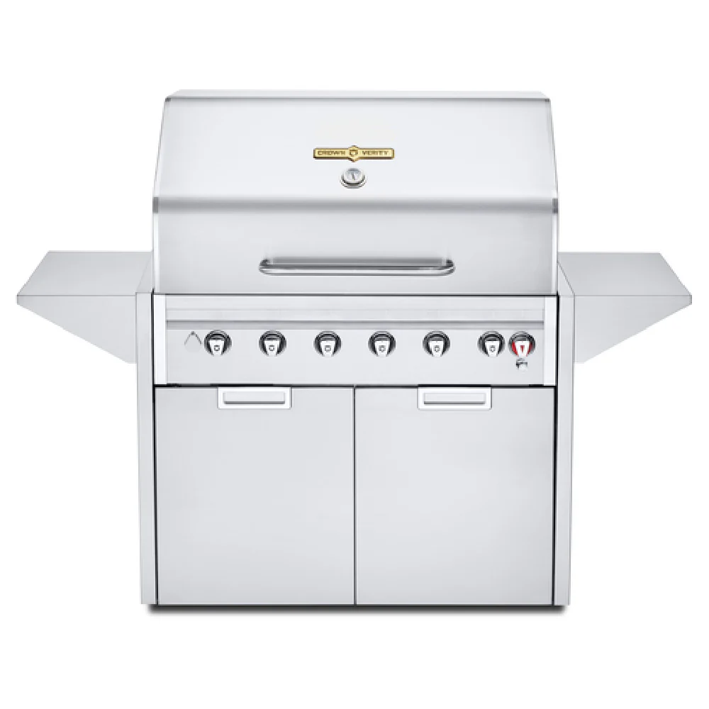 Crown Verity IE42MLP 42 Inch Gas Cart Grill with Individually Controlled Burners and Heavy Duty Cover Crown Verity IE42MLP 42 Inch Gas Cart Grill with Individually Controlled Burners and Heavy Duty Cover