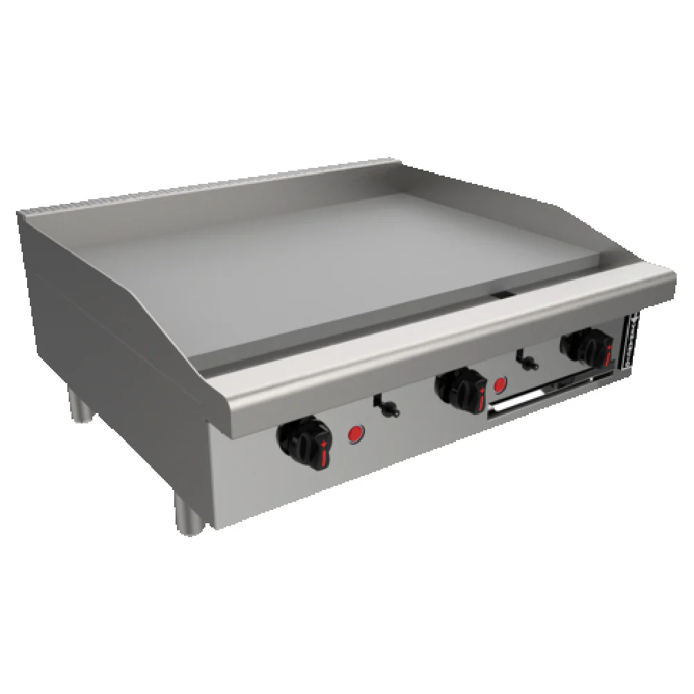Venancio R18CT-18G_NAT 18 Inch Stainless Steel Gas Countertop Griddle 3 Burner 45000 BTU Venancio R18CT-18G_NAT 18 Inch Stainless Steel Gas Countertop Griddle 3 Burner 45000 BTU