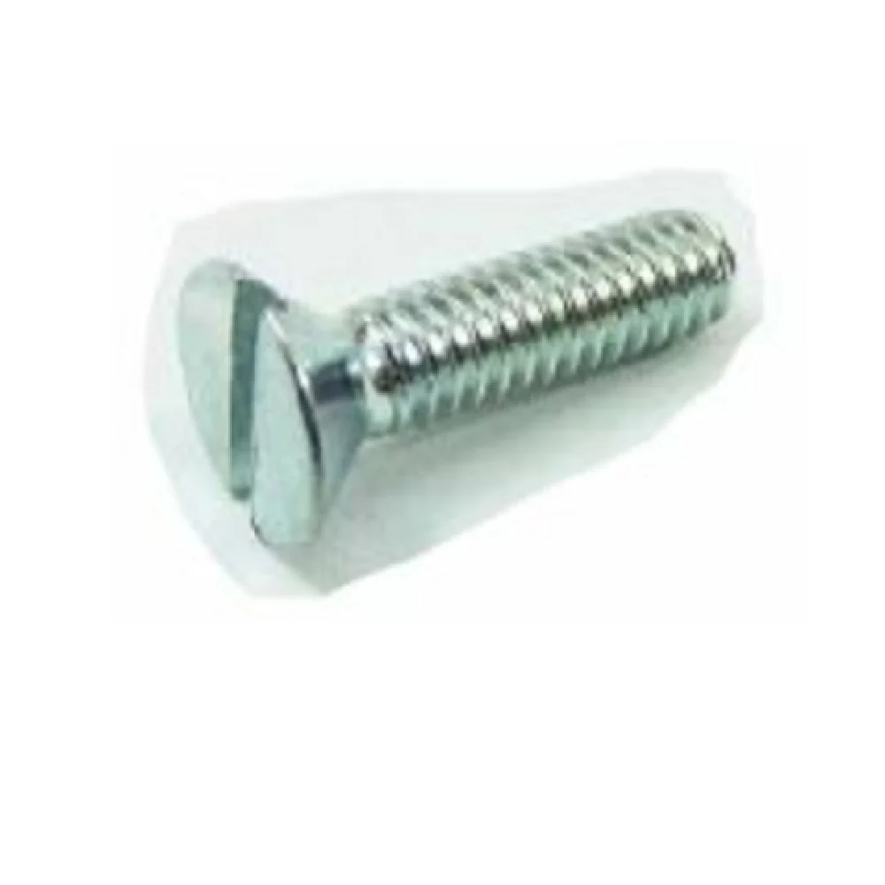 Alfa G-800037 1/4-20X5/8 Inch Flat Head Slotted Screw Steel for Food Equipment Alfa G-800037 1/4-20X5/8 Inch Flat Head Slotted Screw Steel for Food Equipment