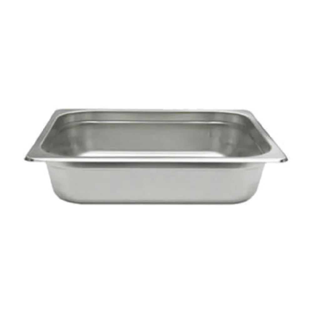 Admiral Craft 200H2 10 Inch 1/2 Size Steam Table Pan Anti Jamming Stainless Steel