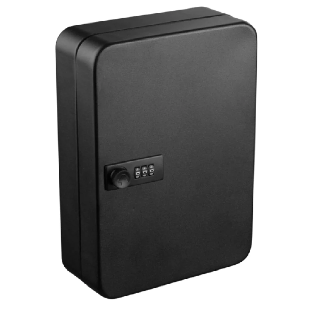 Alpine Industries ADI682-48-BLK 7.1 Inch Key Cabinet Combination Lock Steel Black Finish