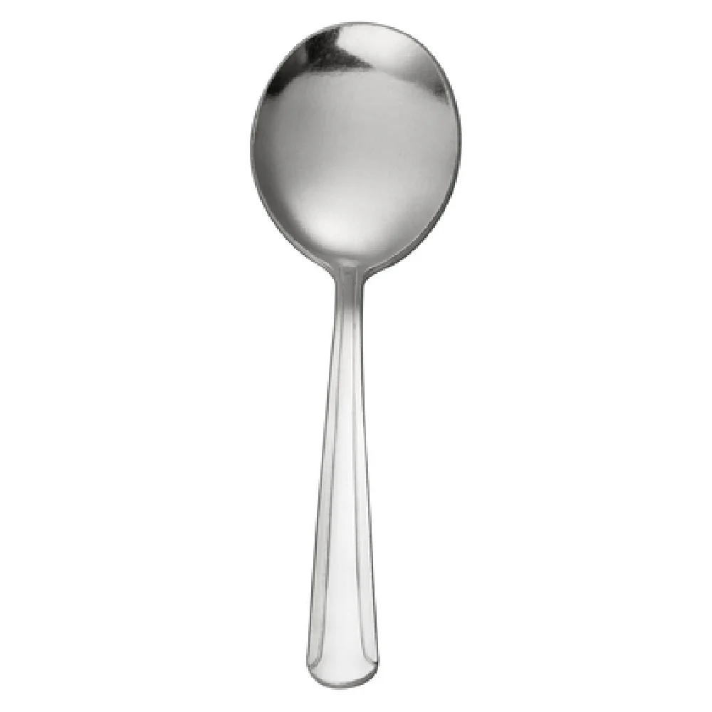 CAC China 2001-04 5-7/8 Inch Heavy Weight Bouillon Spoon Frost Finish CAC China 2001-04 5-7/8 Inch Heavy Weight Bouillon Spoon Frost Finish