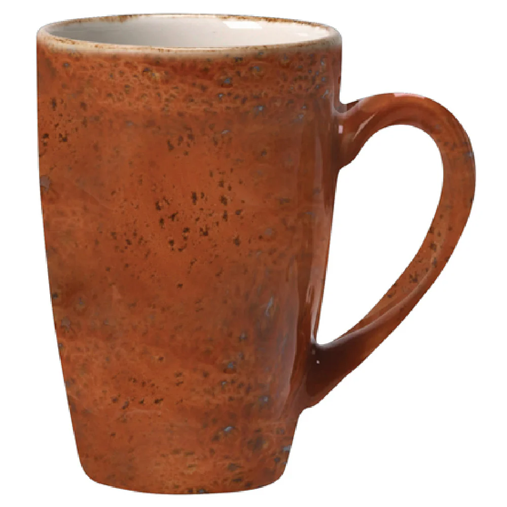 Steelite 11330591 12.0 Oz Quench Mug Terracotta Alumina Vitrified China