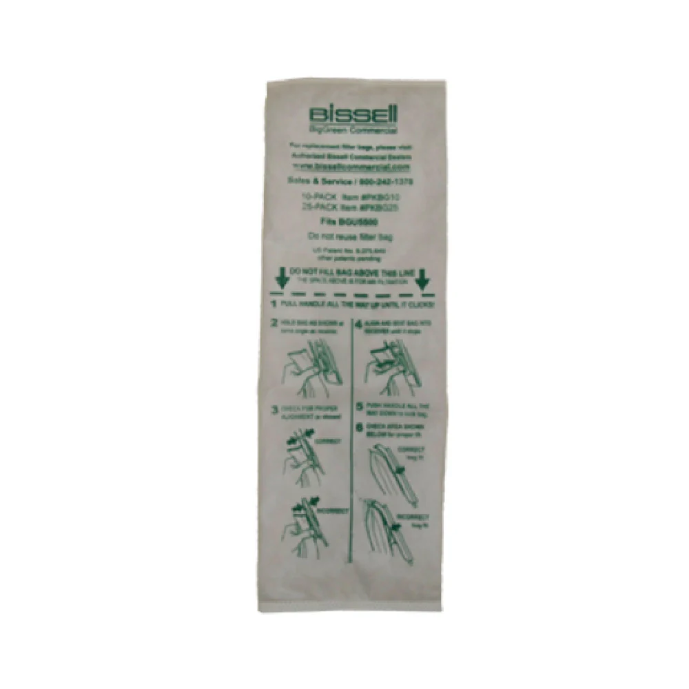Bissell PKBG25 Bags 25 Packs Commercial Vacuum Cleaner Accessories
