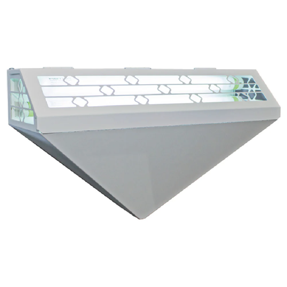 Curtron 120-150SS 19 Inch Decorative Silent Flying Insect Trap Stainless Steel with 2 UV Lights