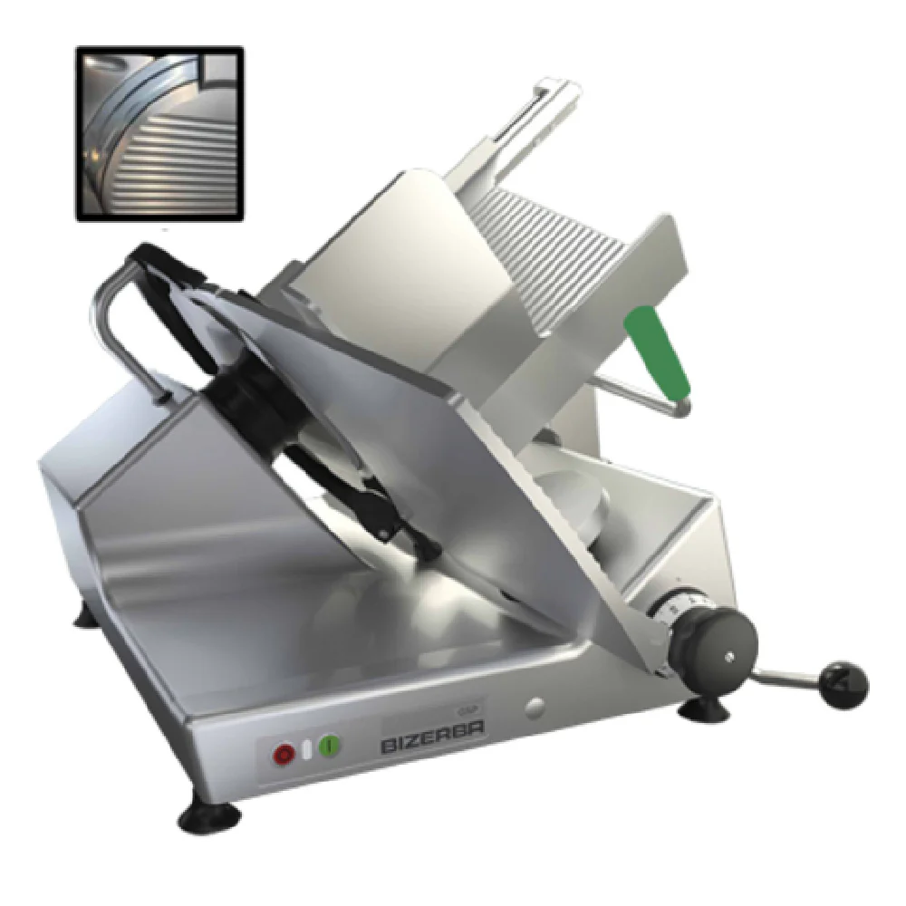 Bizerba GSP H I 150-GCB 23 Inch Manual Heavy Duty Safety Slicer with Grooved Blade Bizerba GSP H I 150-GCB 23 Inch Manual Heavy Duty Safety Slicer with Grooved Blade