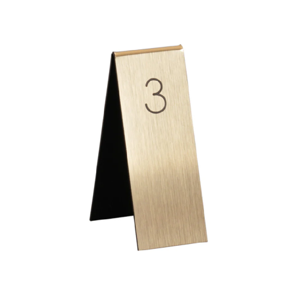 Cal Mil 22623-11 1-3/4 Inch Engraved Number Tent Vertical Gold and Black Metal Sign Cal Mil 22623-11 1-3/4 Inch Engraved Number Tent Vertical Gold and Black Metal Sign